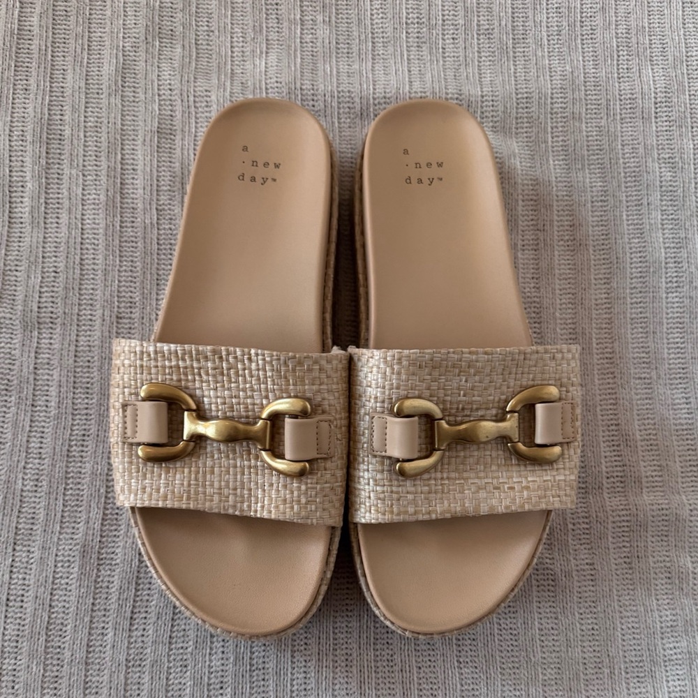 a new day women’s platform slide sandals